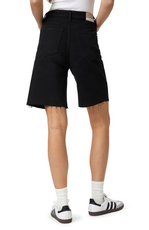 Mavi Jeans Selina High Waist Raw Hem Cutoff Denim Bermuda Shorts