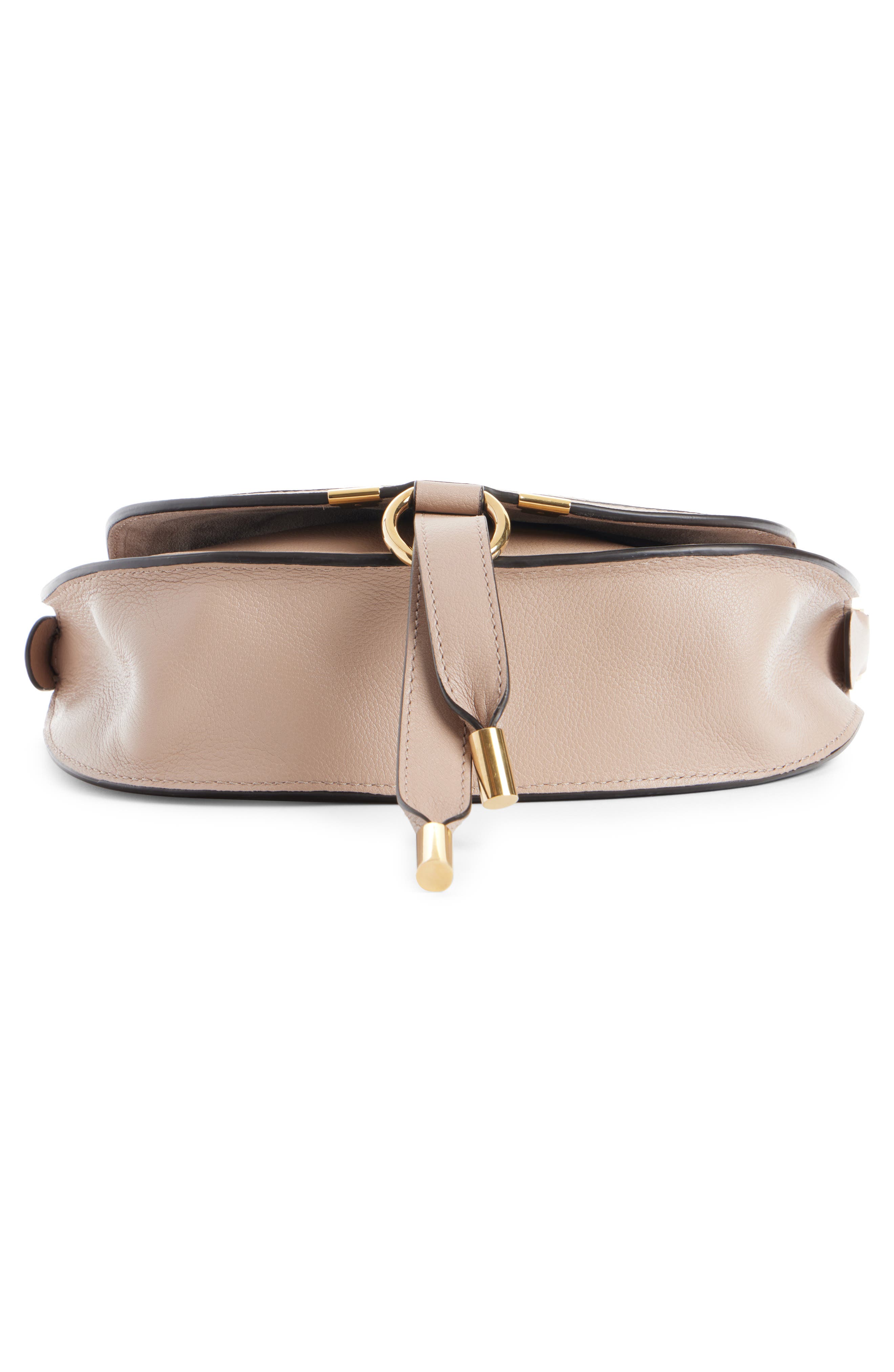 Chloé Mini Marcie Leather Camera Shoulder Bag, Alternate, color, Woodsmoke