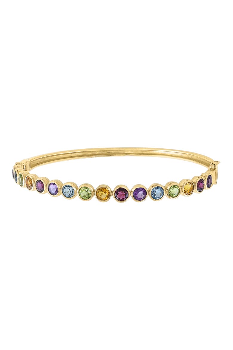 Lab-Grown Rainbow Gem Bracelet, Main, color, GOLD MULTI