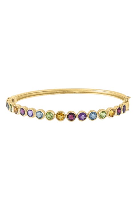 Lab-Grown Rainbow Gem Bracelet