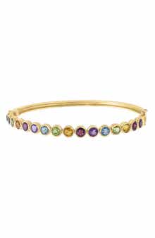 Lab-Grown Rainbow Gem Bracelet