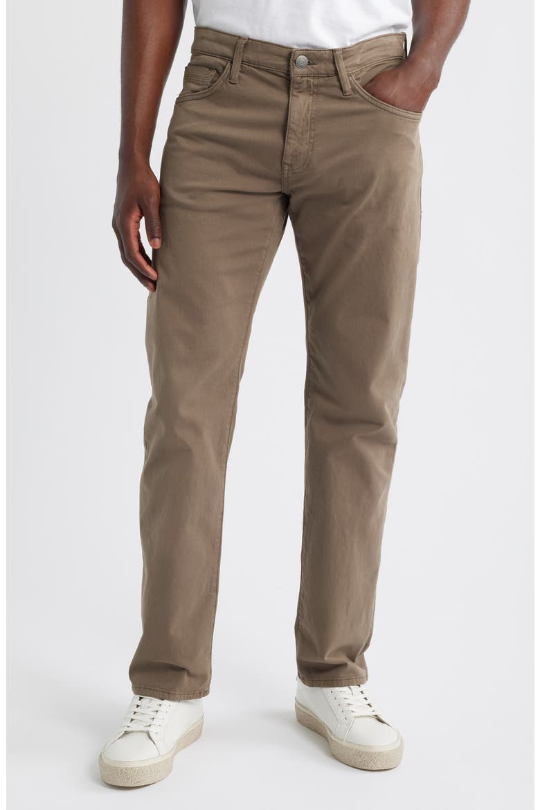 Zach Straight Leg Twill Pants, Main, color, MOSS TWILL