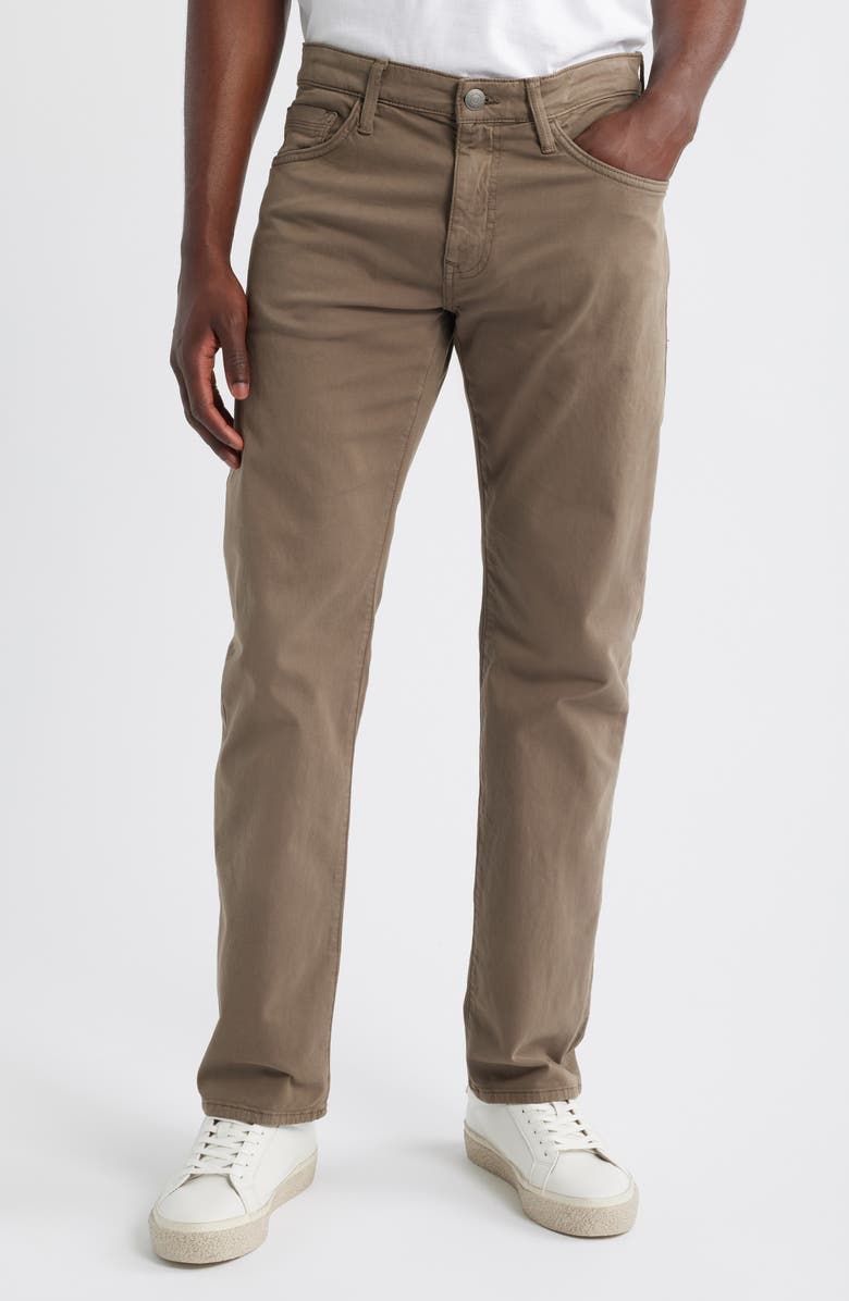 Mavi Jeans Zach Straight Leg Twill Pants, Main, color, Moss Twill