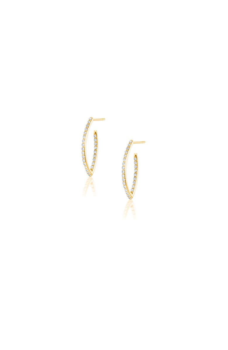 Sheryl Lowe Diamond Baby Marquis Earring, Main, color, 14Kt Yellow Gold