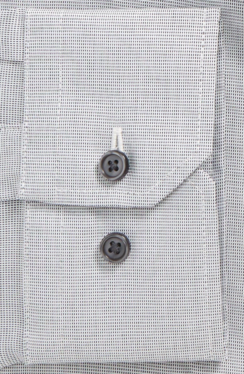 Calibrate Trim Fit Non-Iron Stretch Solid Dress Shirt, Alternate, color,