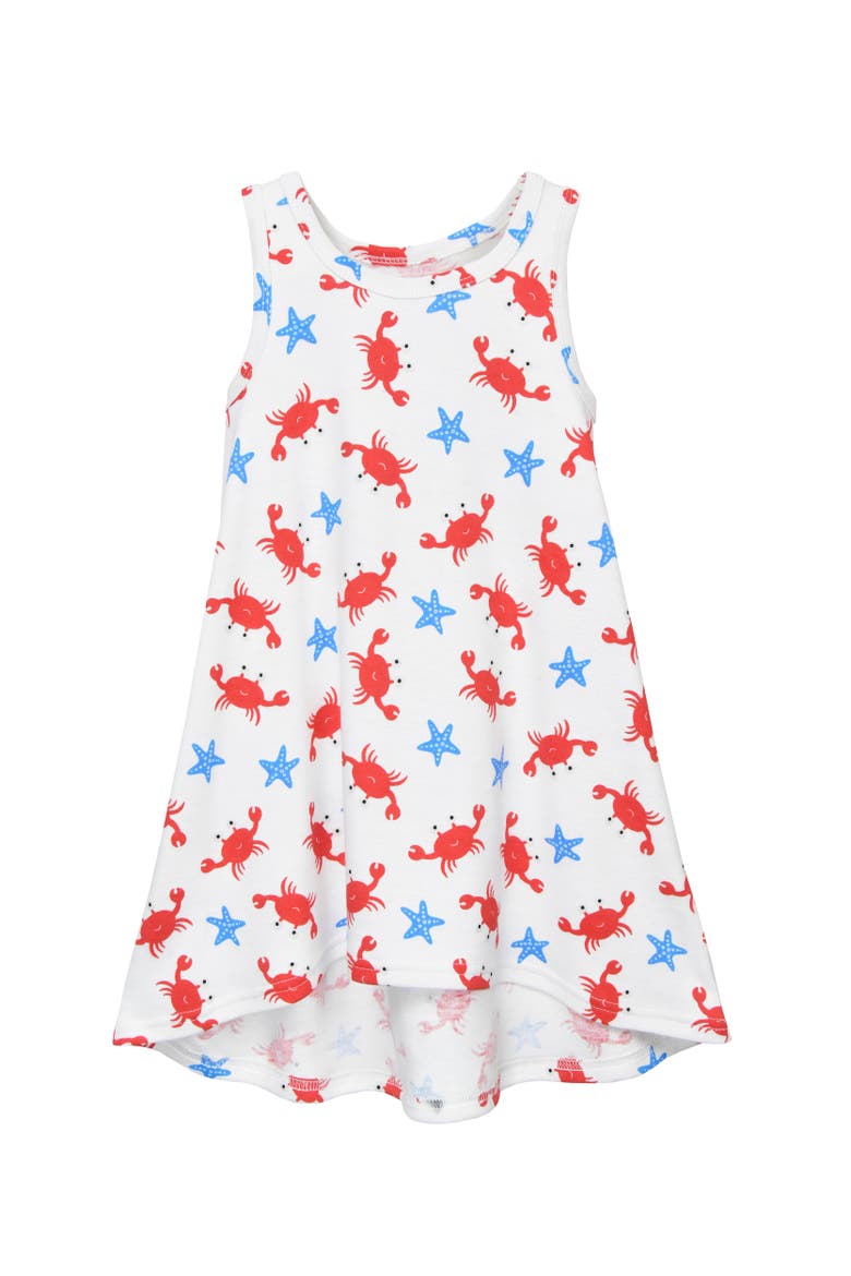 Sleeveless Hi Lo Nightgown, Main, color, Crab & Starfish