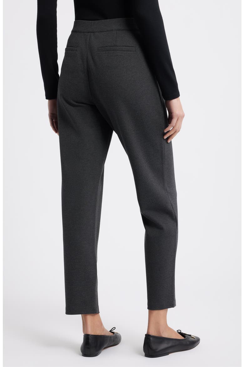 Pull-On Stretch Ponte Skinny Ankle Pants, Alternate, color, GREY DARK CHARCOAL HEATHER