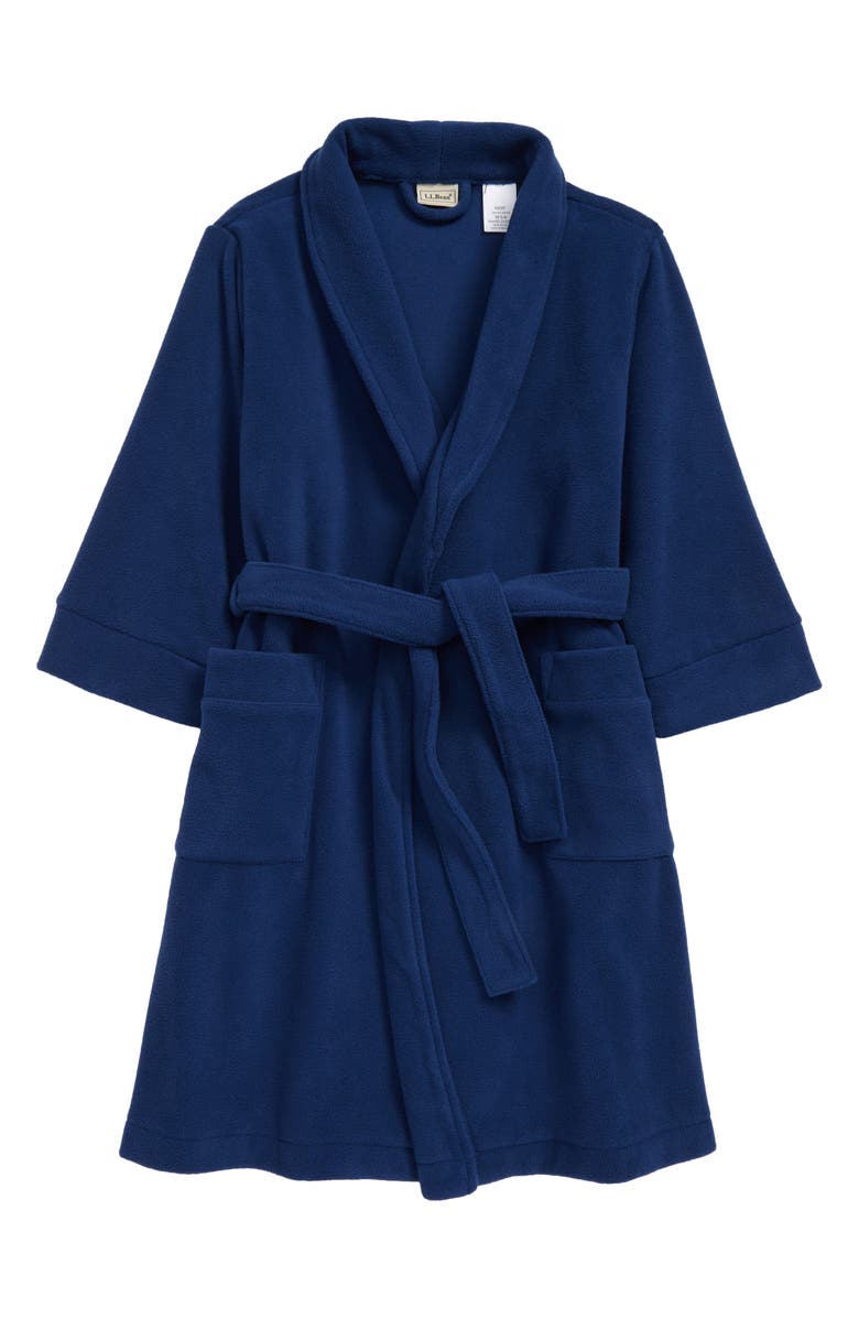 L.L.Bean Kids' Fleece Robe, Main, color, 