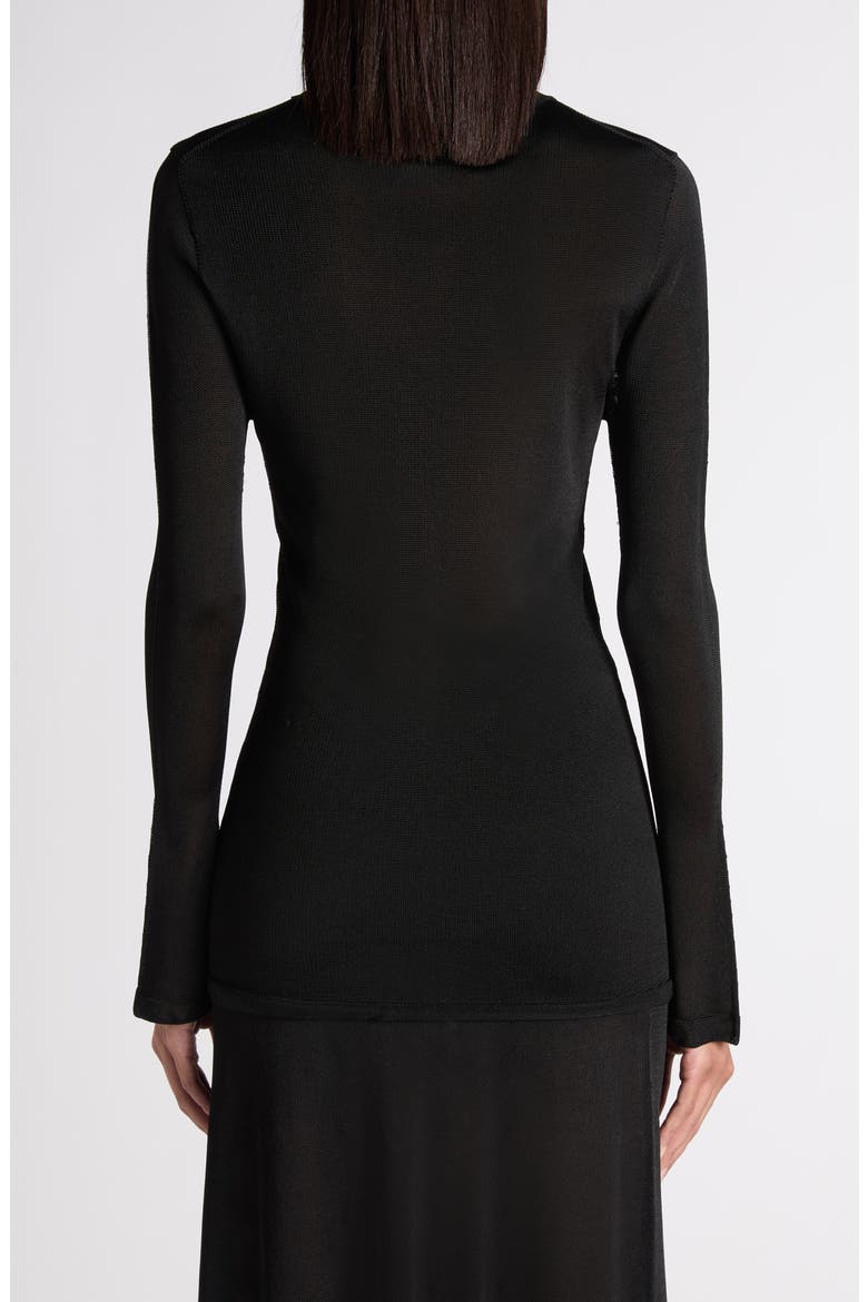 Liquid Viscose Sweater, Alternate, color, BLACK