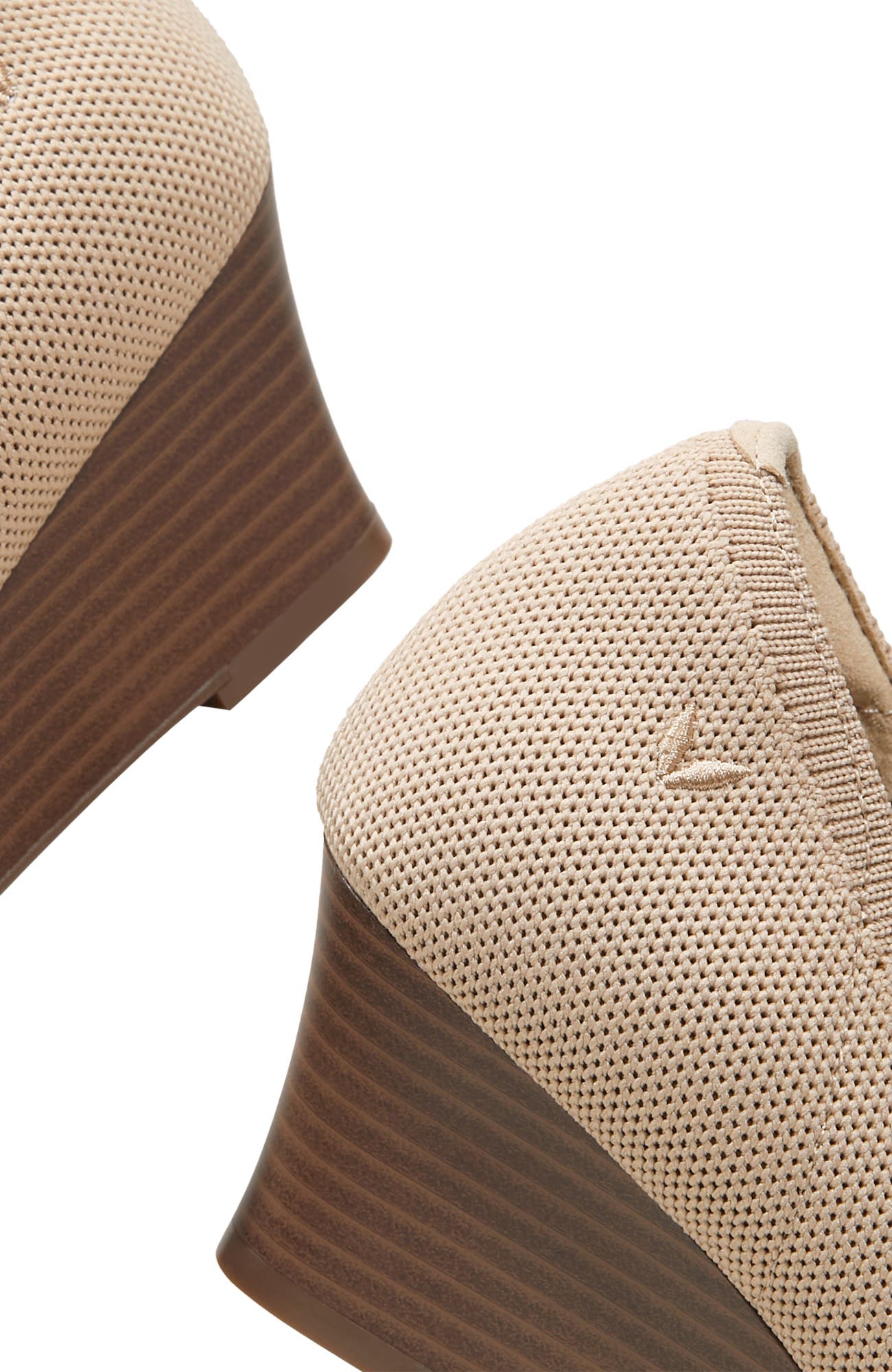 VIVAIA Pointed-Toe Wedge, Alternate, color, Almond