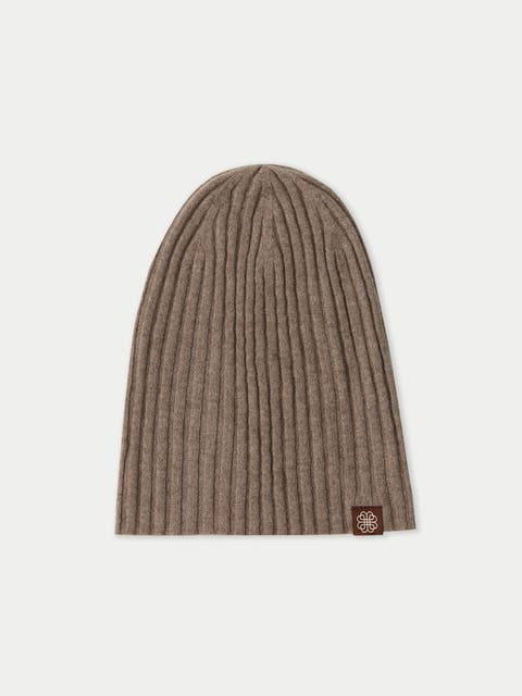 Cashmere Rib Knit Hat