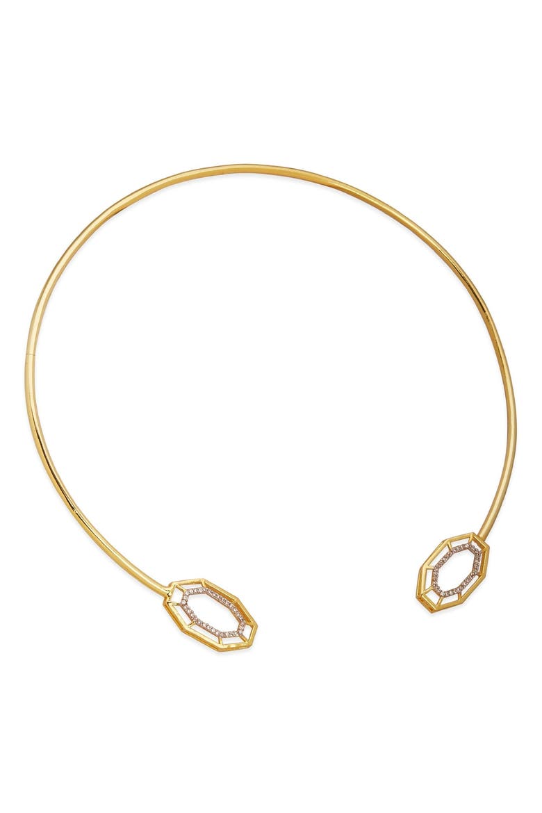 SYRA CHOKER, Alternate, color, Gold Plated