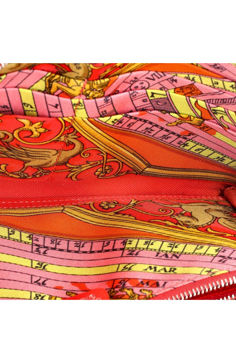 Pre-Owned Hermes Azap Zip Around Wallet Silk'in Epsom Long, Alternate, color, Rouge Pivoine