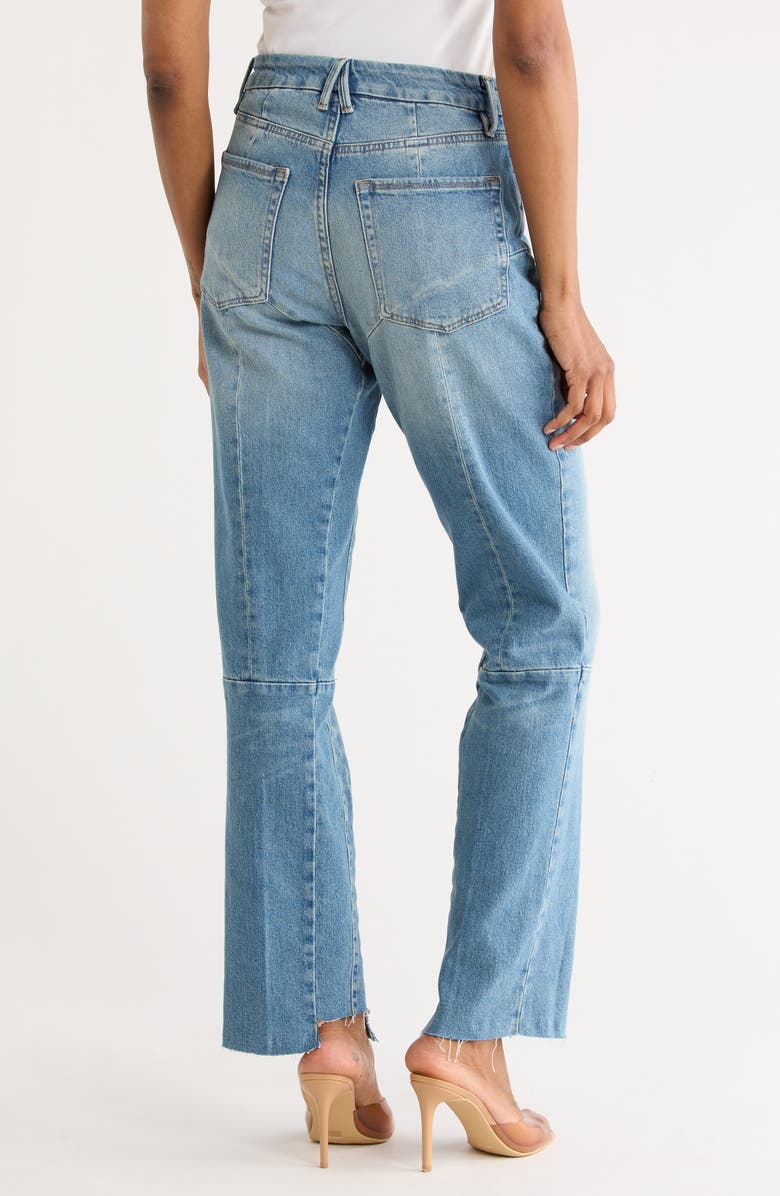 Good American Good Icon High Waist Straight Leg Jeans, Alternate, color, Indigo912