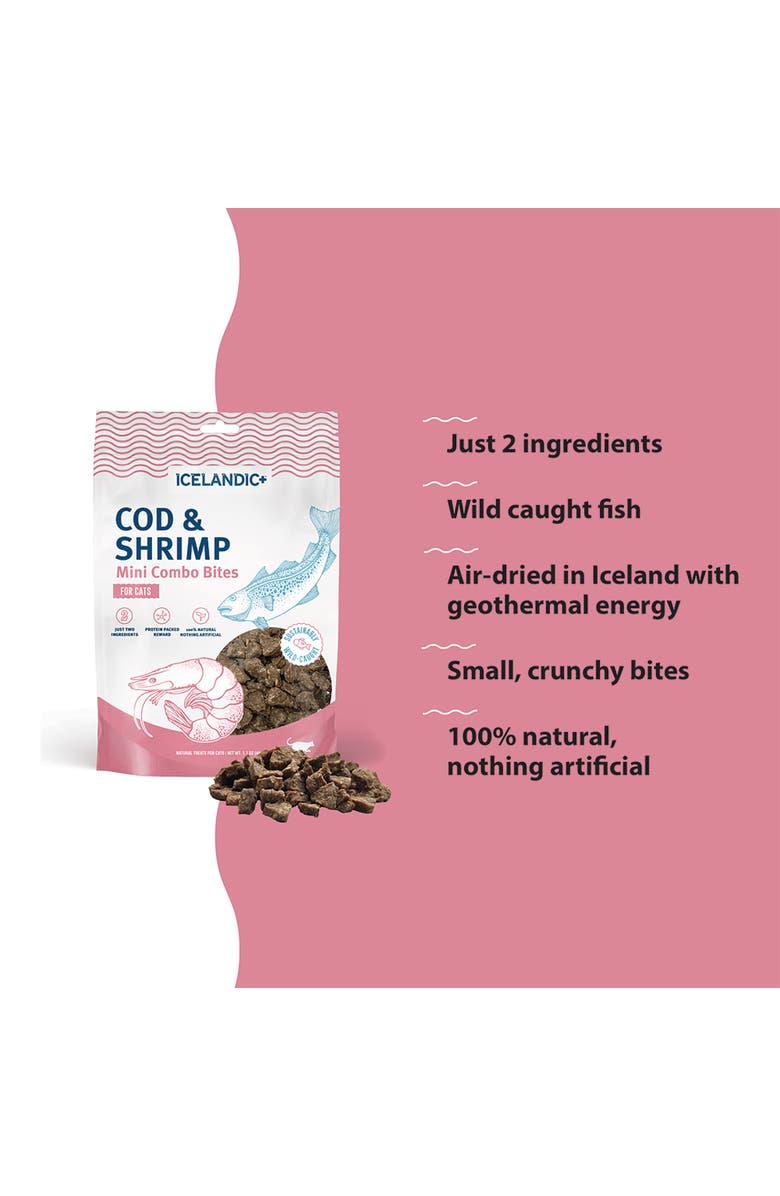 ICELANDIC+ Mini Combo Bites Cod & Shrimp, 1.7oz Bag, Alternate, color, 