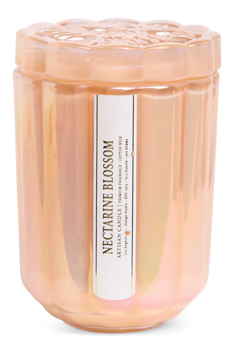 Nectarine Blossom Jar Candle, Main, color, NECTARINE BLOSSOM