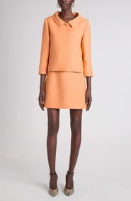 Valentino Garavani Wool & Silk Crepe Couture Jacket