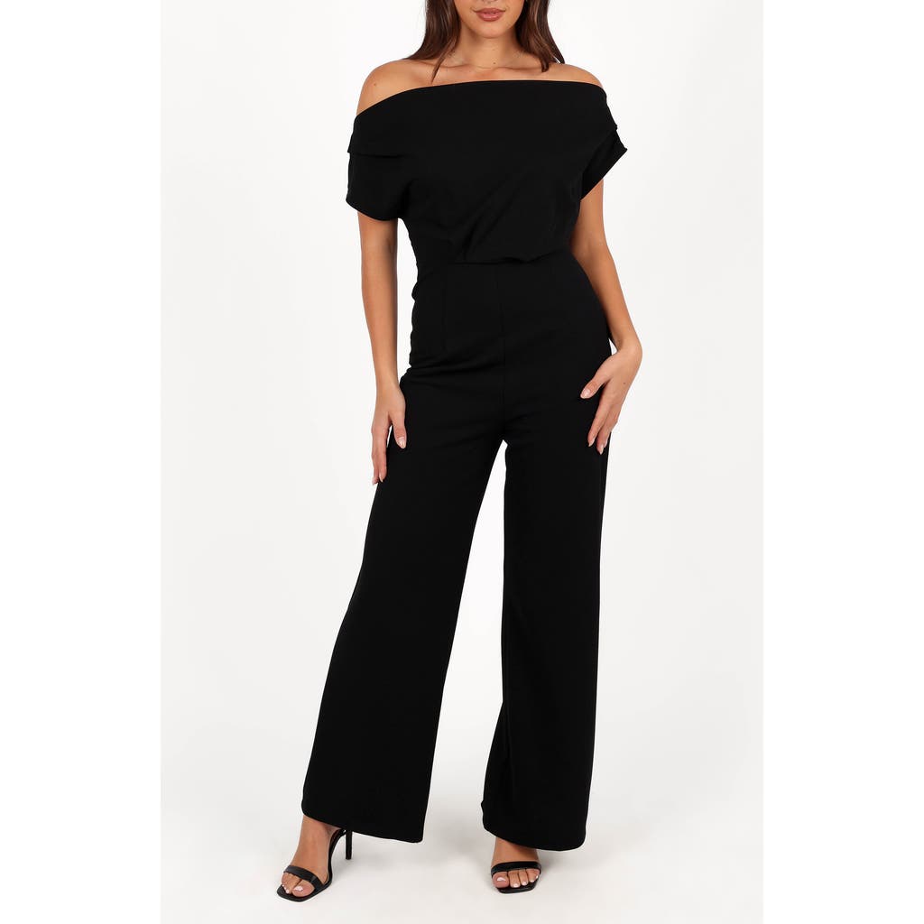 Petal And Pup Petal & Pup Erina Off The Shoulder Jumpsuit In Black