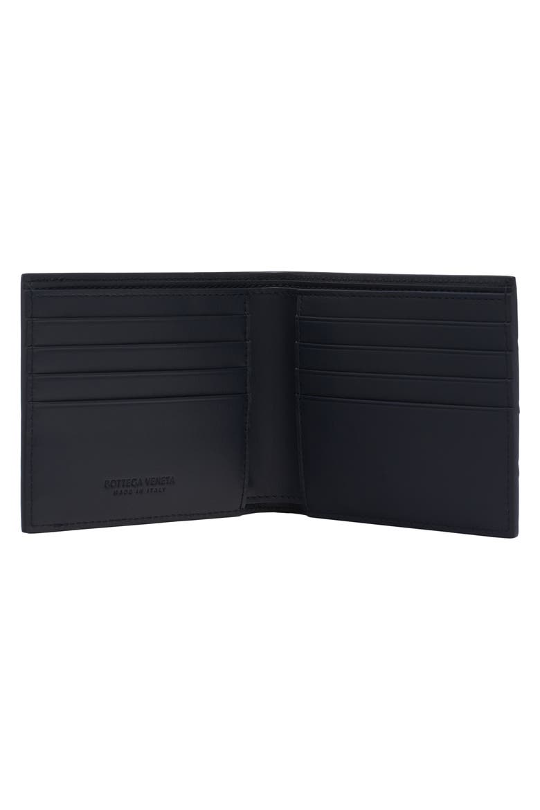 Intrecciato Leather Bifold Wallet, Alternate, color, 4112 MIDNIGHT-TAXI