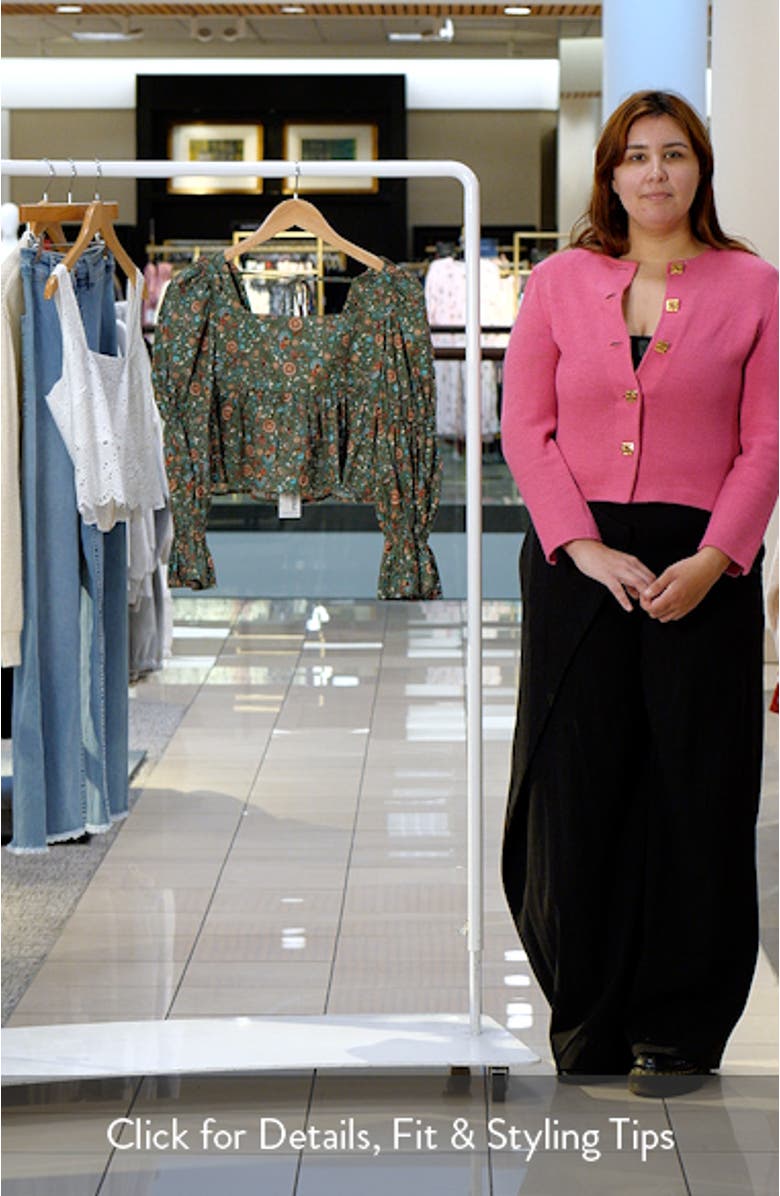 Kenny Bubble Sleeve Crop Top, sales video thumbnail