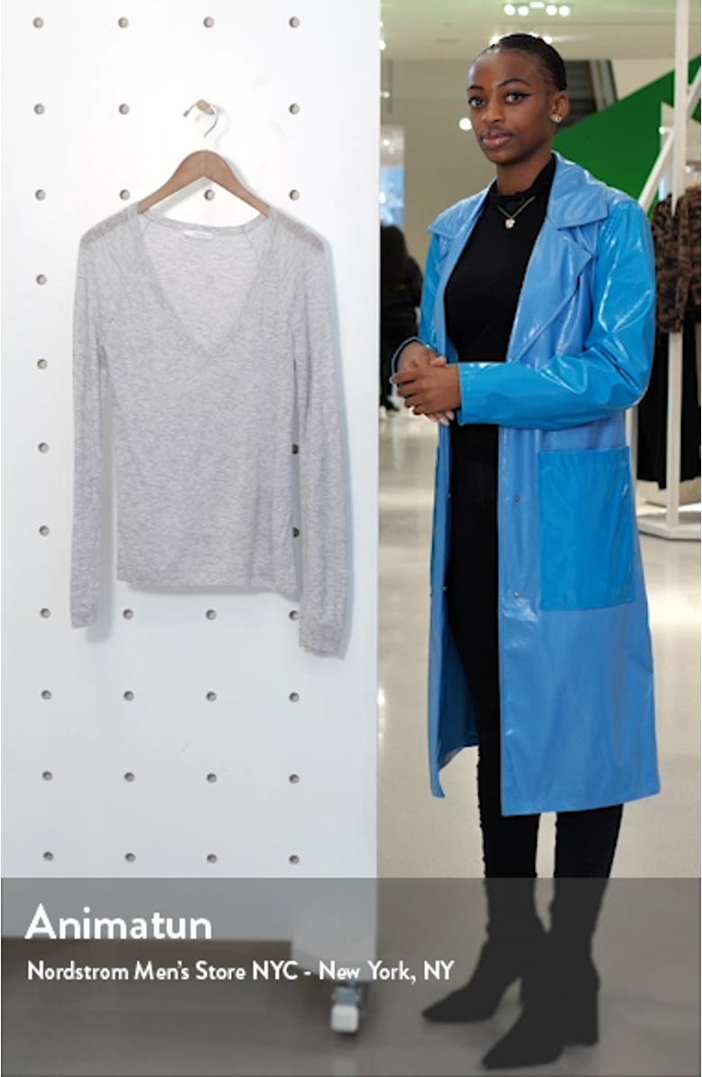 Wool & Cashmere Blend V-Neck Sweater, sales video thumbnail