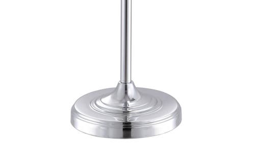 Jonathan Y Aubrey Crystal / Metal Led Floor Lamp In Clear/chrome
