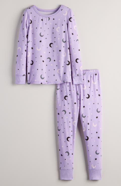Kids' Print Fitted Two-Piece Pajamas