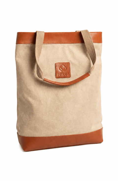 Everything Tote in Canvas and Leather