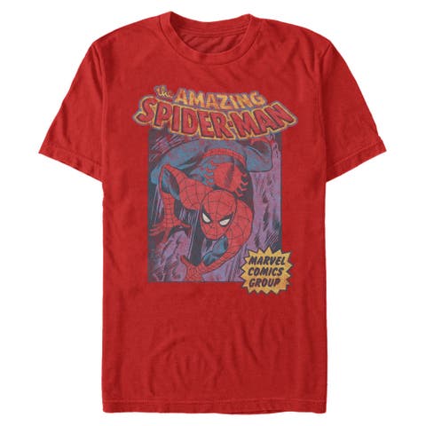 Men's Marvel Spider-Man Distressed Amazing Spider  Graphic T-Shirt