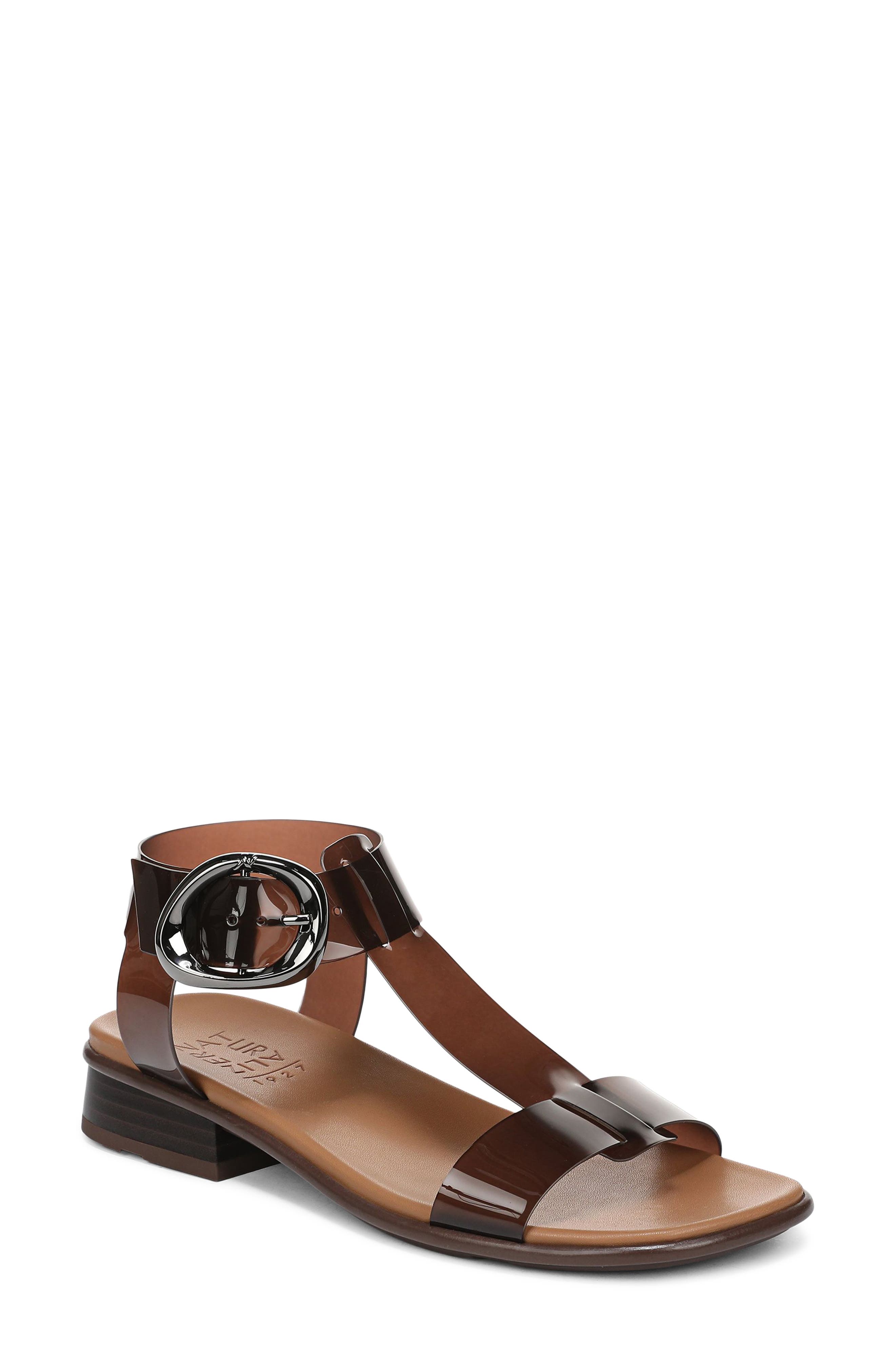 Naturalizer Brandy T-Strap Sandal, Main, color, Chocolate Bar Brown