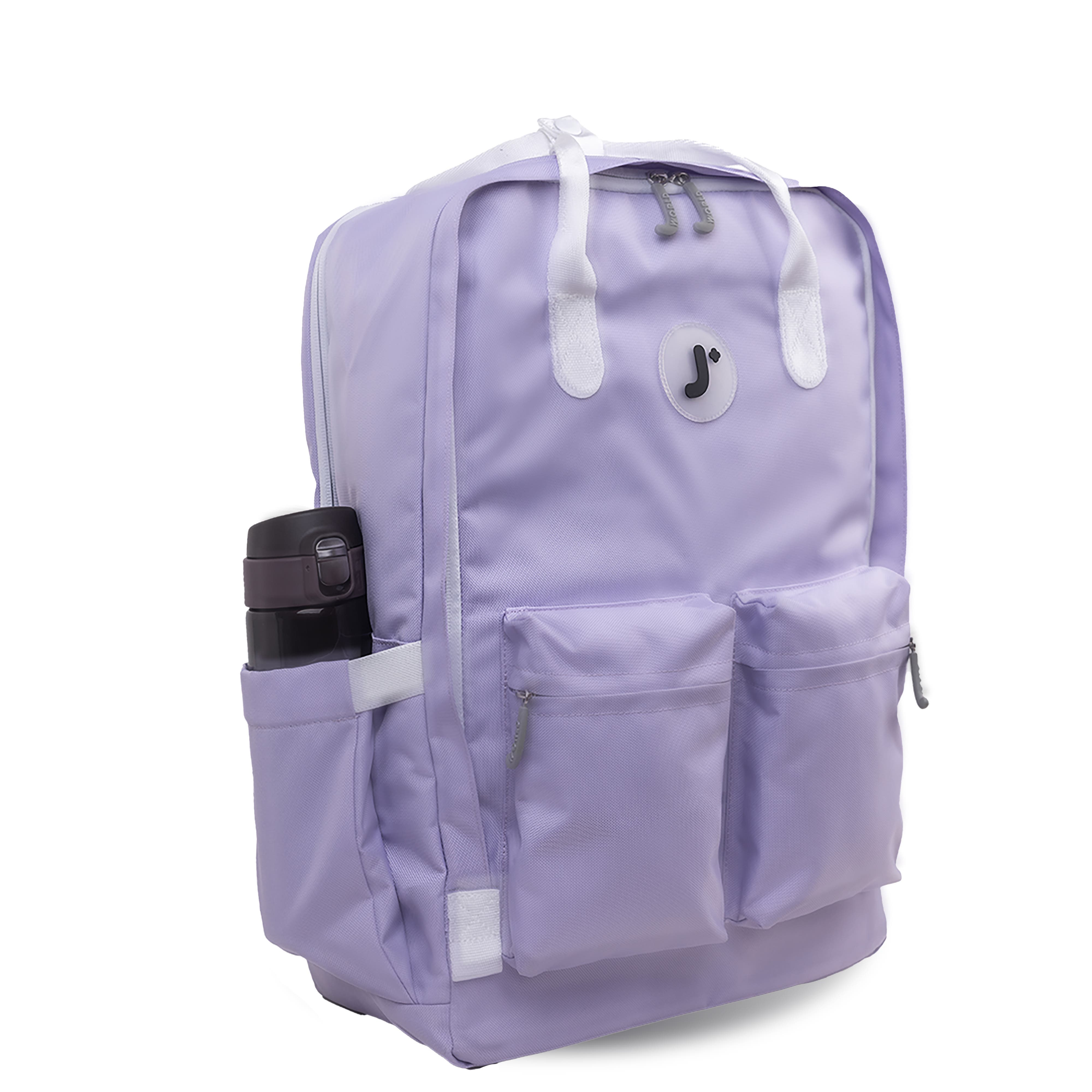 Timo Unisex Multi-Functional Laptop Backpack for School and Travel, Alternate, color, DIGITAL LAVENDER
