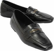 Forever & Always Shoes Iridessa Leather Flat Loafers