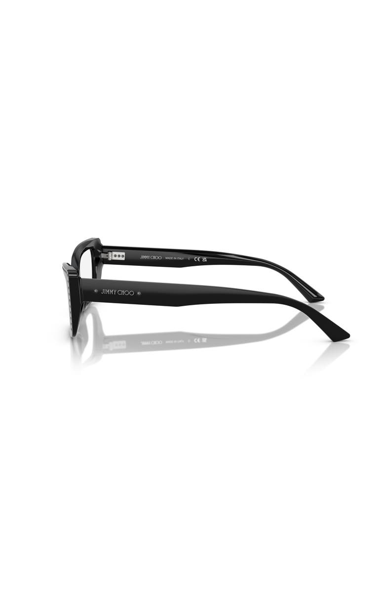 Jimmy Choo 51mm Cat Eye optical glasses, Alternate, color, Black