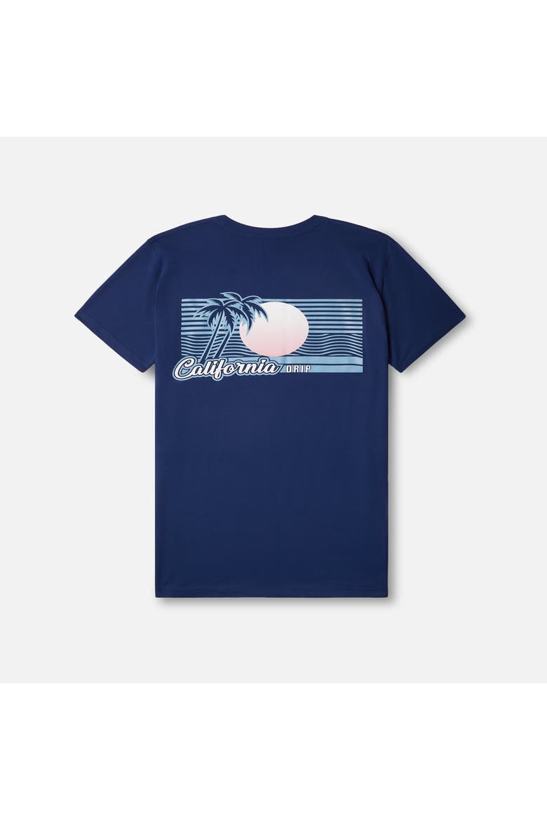 California Drip Graphic Tee - Big Kid, Main, color, NAVY