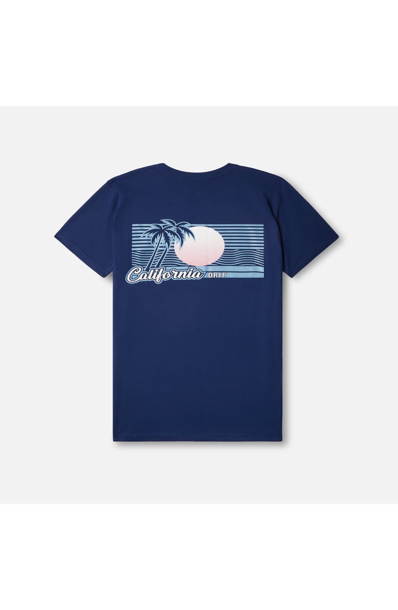 The Drip Shop California Drip Graphic Tee - Big Kid, Main, color, Navy