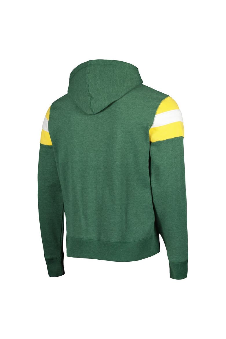 Men's '47 Green Green Bay Packers Legacy Premier Nico Pullover Hoodie, Alternate, color, Heather Green