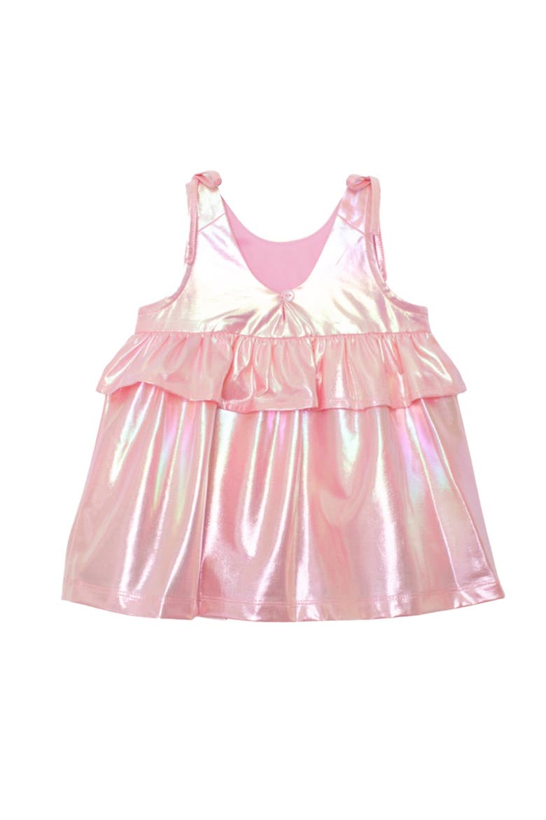 Strawberry Sparkle Sleeveless Baby Dress, Alternate, color, Pink
