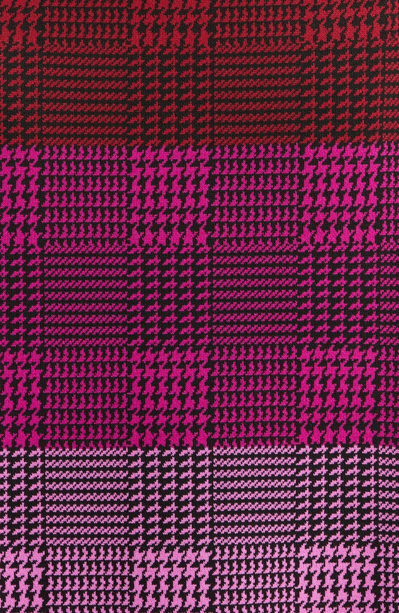 Marina Rinaldi x Mary Katranzou Check Jacquard Piqué Sweater Skirt, Alternate, color, 