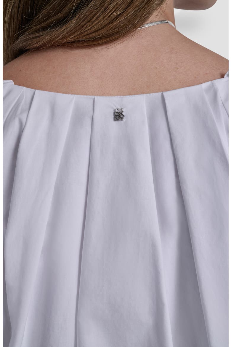 Cotton Half Sleeve Bubble Top, Alternate, color, WHITE