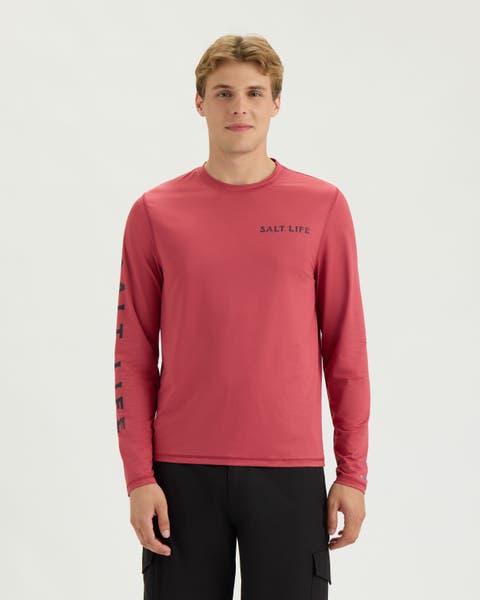 Offshore Legends Long Sleeve Perforated Mesh Tee