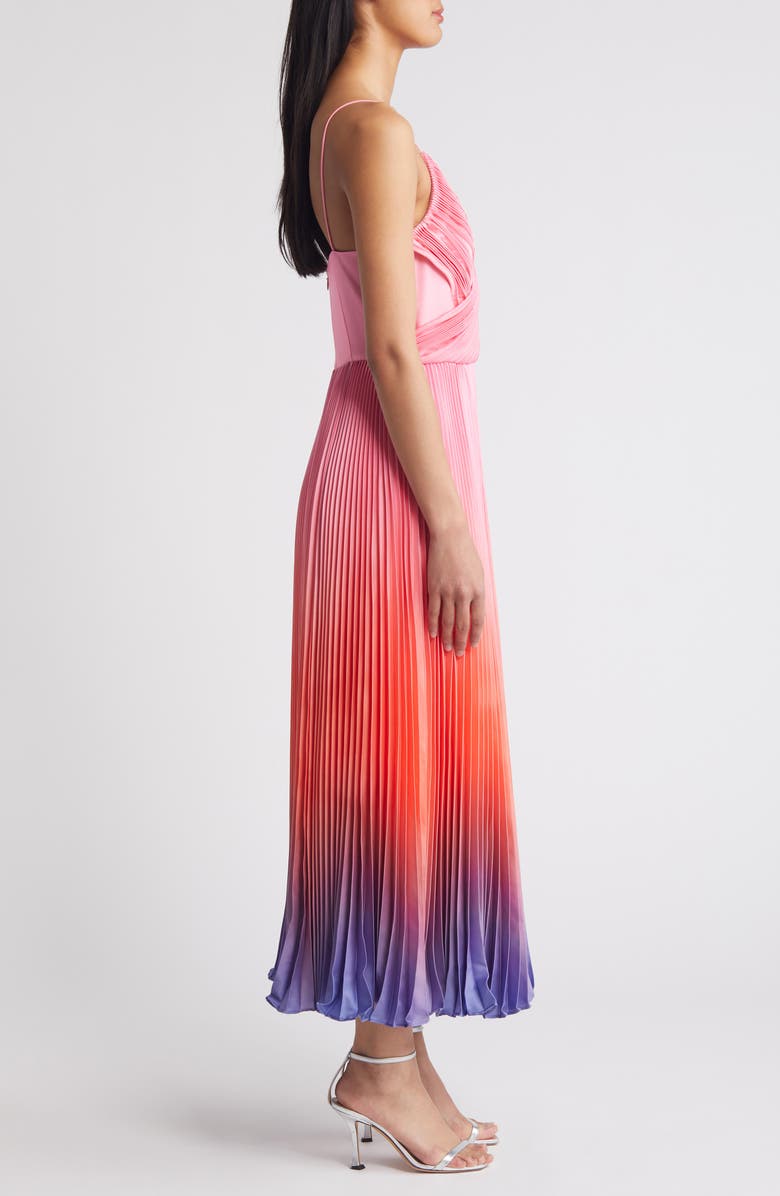 Hutch Fiji Plissé Faux Wrap Fit & Flare Dress, Alternate, color,