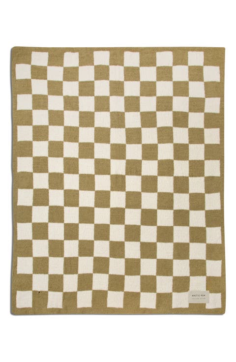 The Teddy Checkered Throw Blanket