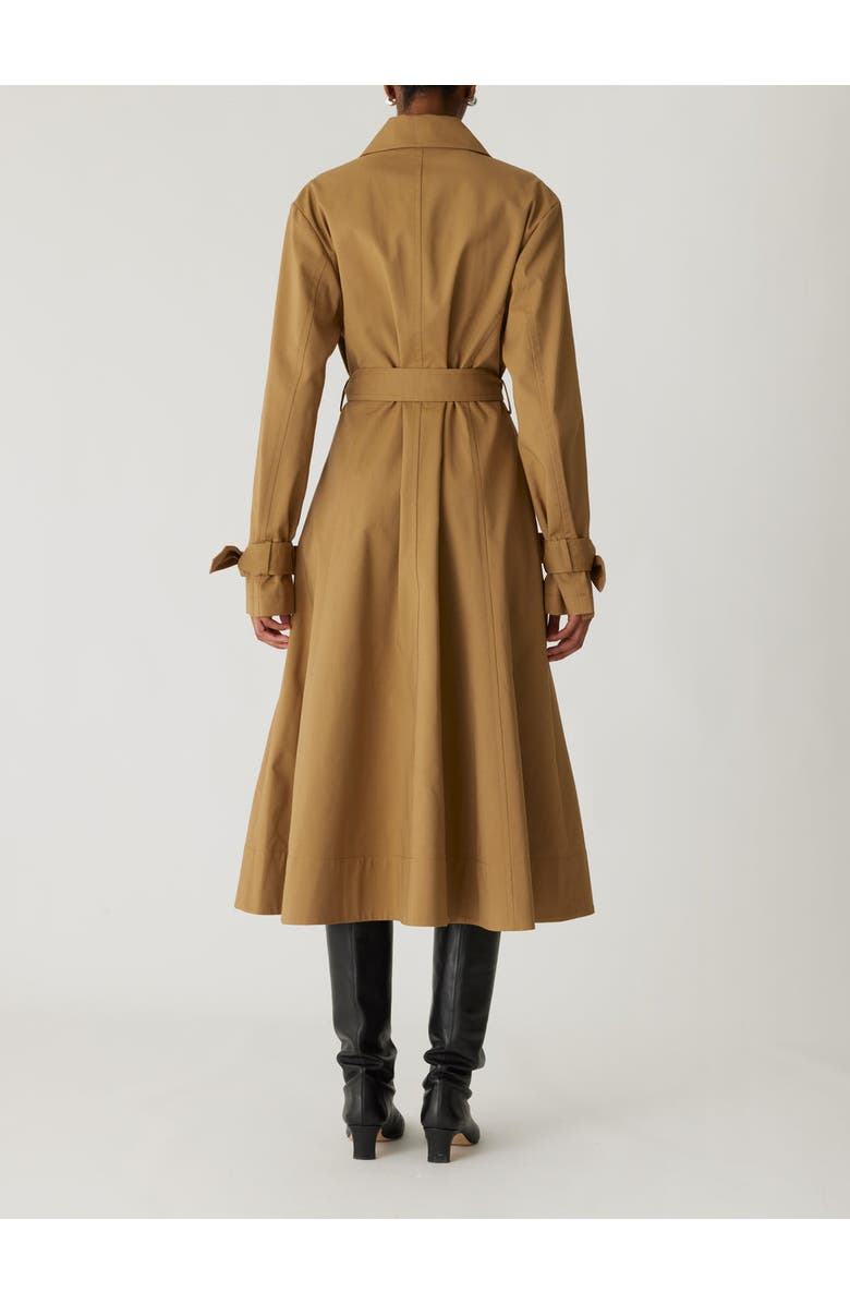 Rebecca Taylor Refined Sateen Trench Coat, Alternate, color, Date