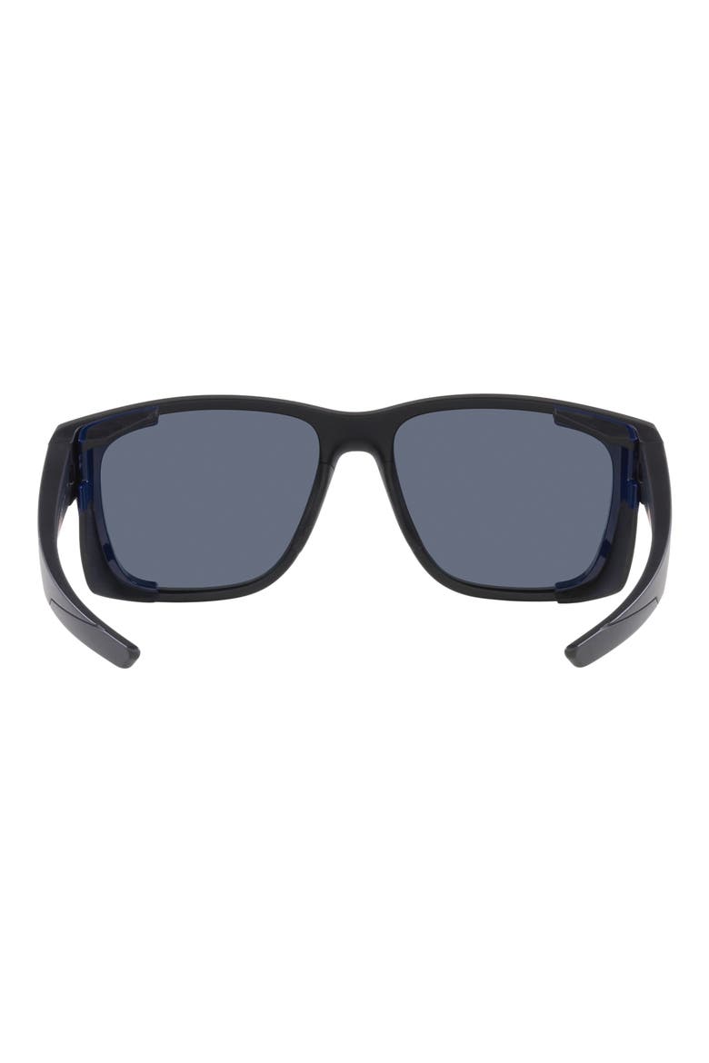 59mm Pillow Sunglasses, Alternate, color, RUBBER BLACK