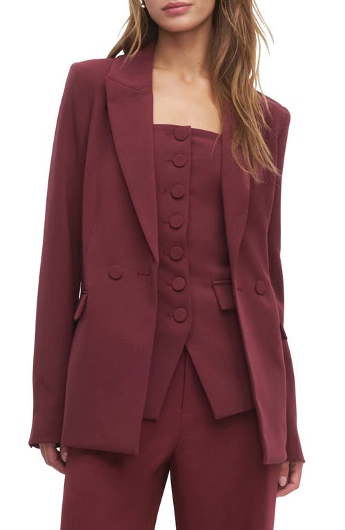 Favorite Daughter The Suits You Blazer In Burgundy