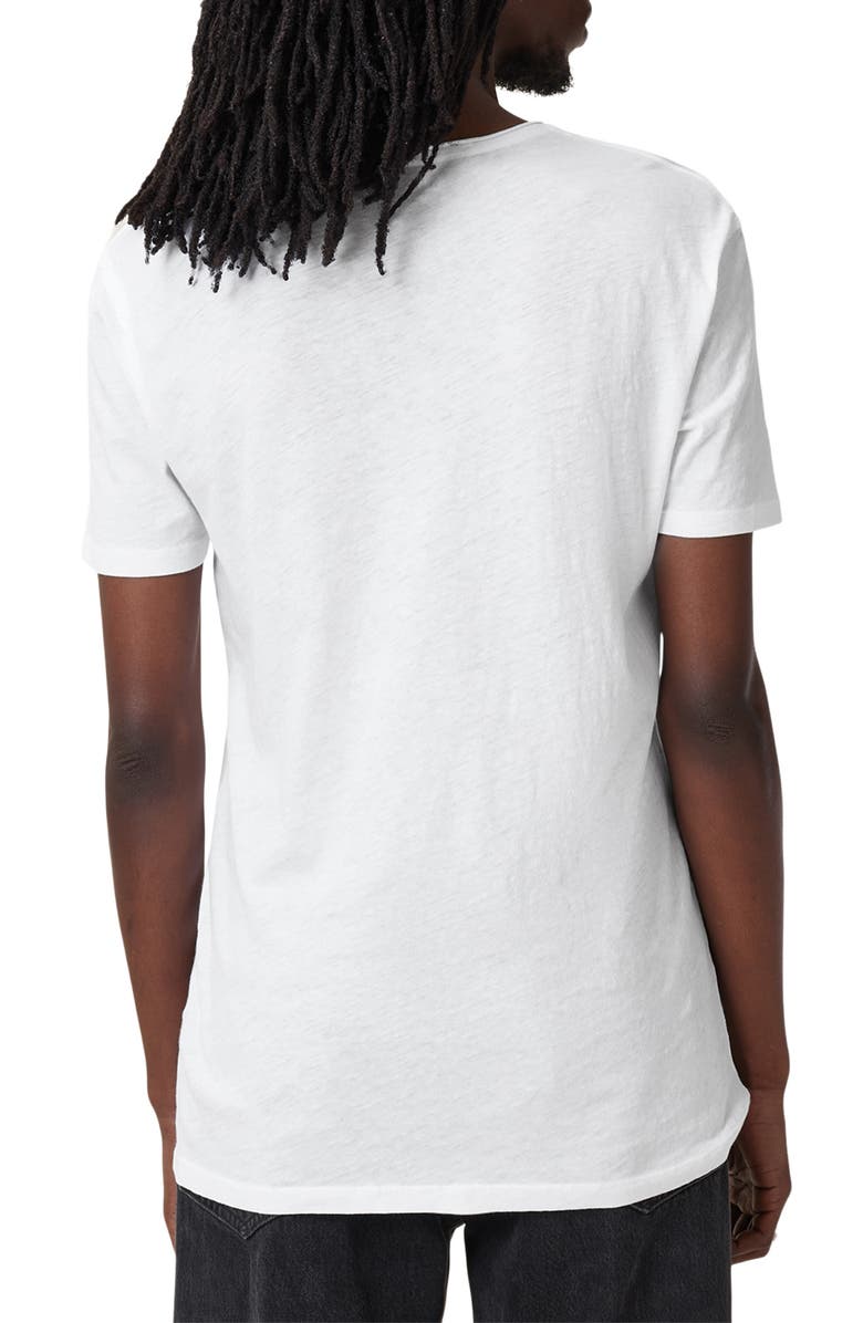 AllSaints Figure Cotton T-Shirt, Alternate, color, Optic White