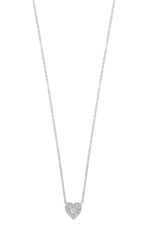 Mika Pavé Diamond Heart Pendant Necklace (Nordstrom Exclusive)