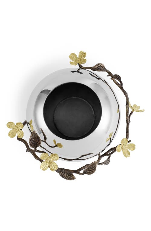 Michael Aram Dogwood Rose Bowl Vase In Silver
