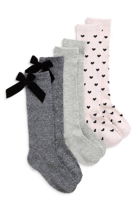 Kids' 3-Pack Knee High Socks