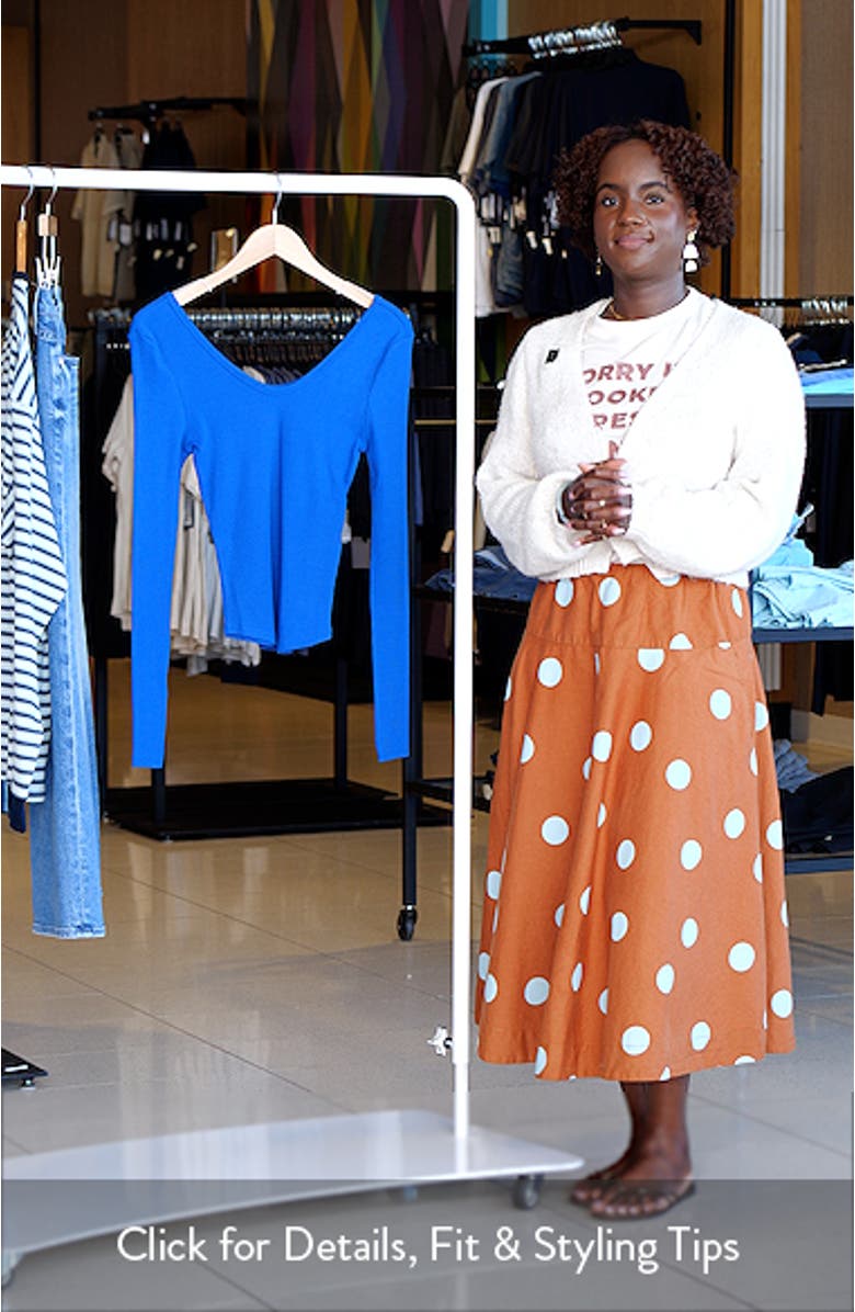 Stretch Cotton Rib Top, sales video thumbnail